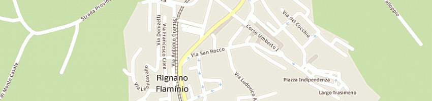 Mappa della impresa centro estetico bellissima di giovannetti luigina a RIGNANO FLAMINIO