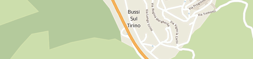 Mappa della impresa strada dei parchi spa a BUSSI SUL TIRINO
