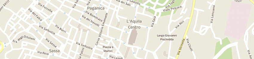 Mappa della impresa istituzione sinfonica abruzzese a L AQUILA