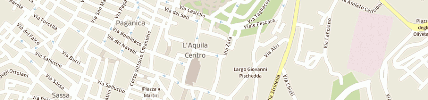 Mappa della impresa pasticcerie e bomboniere di pietrangeli am a L AQUILA