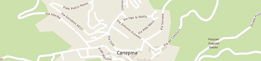 Mappa della impresa santini a CANEPINA