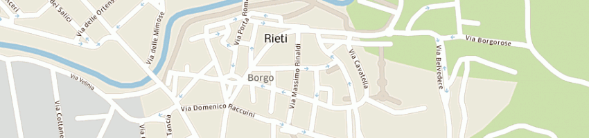 Mappa della impresa il borgo immobiliare a RIETI