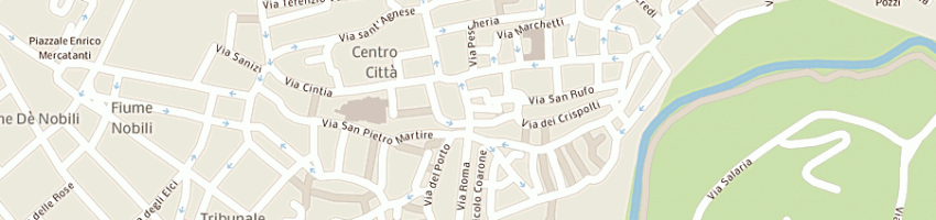 Mappa della impresa tosoni gino a RIETI