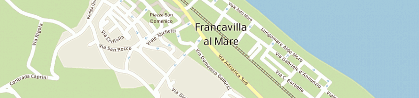Mappa della impresa pizzeria daniel e moira di prinzio moira valeria e c sas a FRANCAVILLA AL MARE