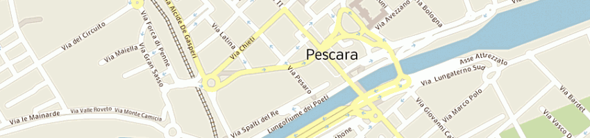 Mappa della impresa pizzeria del massimo snc a PESCARA
