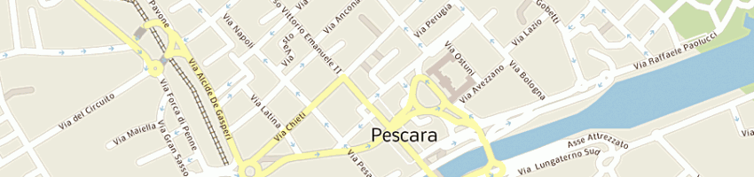 Mappa della impresa hotel duca d'aosta srl a PESCARA