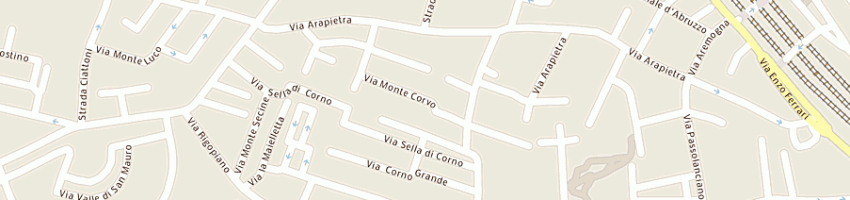 Mappa della impresa condominio via monte corvo a PESCARA