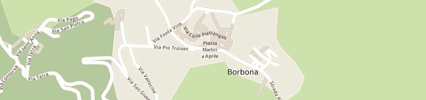 Mappa della impresa poste italiane a BORBONA
