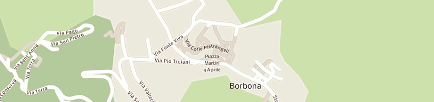 Mappa della impresa municipio scuola materna a BORBONA