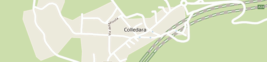 Mappa della impresa strada dei parchi spa a COLLEDARA