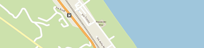 Mappa della impresa stabilimento balneare copacabana a SILVI