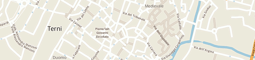 Mappa della impresa municipio di terni a TERNI