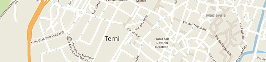 Mappa della impresa pan cornici a TERNI