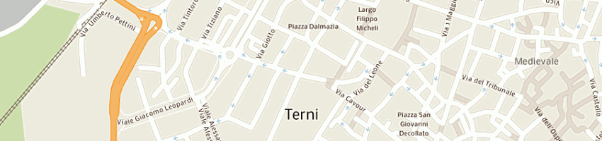 Mappa della impresa bar tropical sncdi de benedictis fulvio e c a TERNI