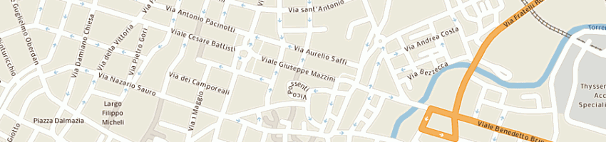 Mappa della impresa hotel valentino - troiani srl a TERNI