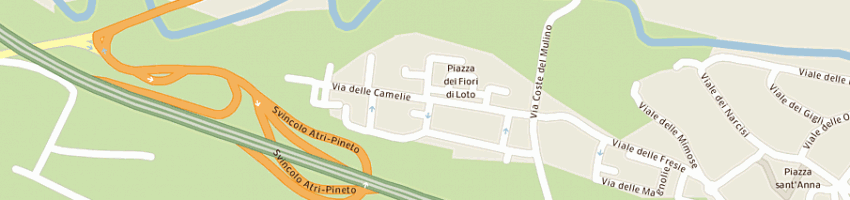 Mappa della impresa srlcooperativa edilizia casa ipotetica a PINETO