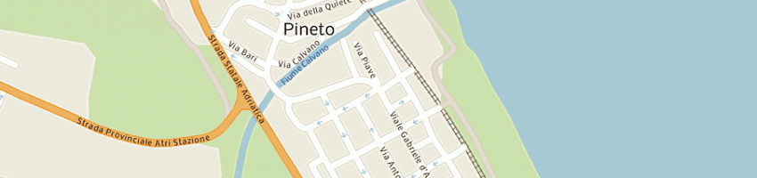 Mappa della impresa ristorante pizzeria abracadabra a PINETO