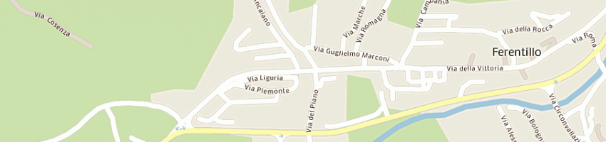 Mappa della impresa croce verde a FERENTILLO
