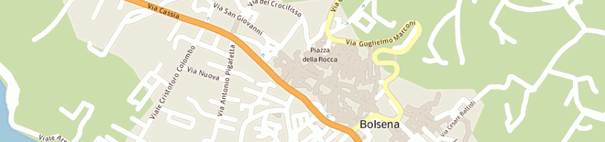 Mappa della impresa trattoria pizzeria la tavernetta di tavani stefania a BOLSENA