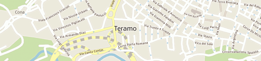 Mappa della impresa trentini roberto a TERAMO