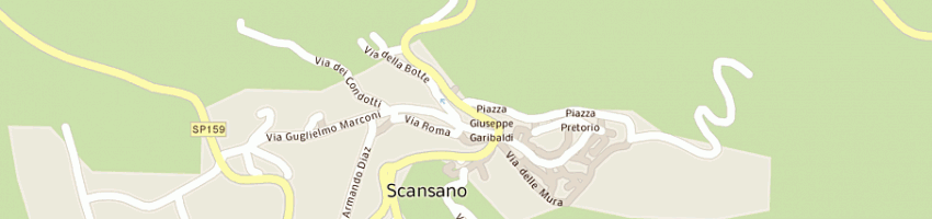 Mappa della impresa poste italiane spa a SCANSANO