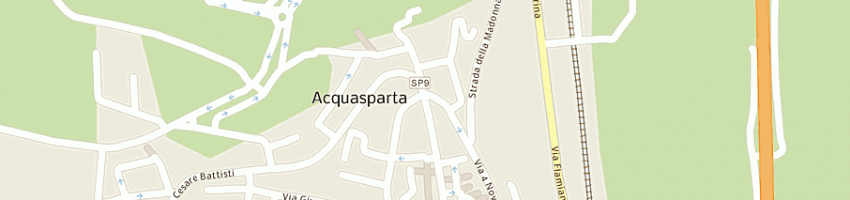 Mappa della impresa piccole canaglie a ACQUASPARTA