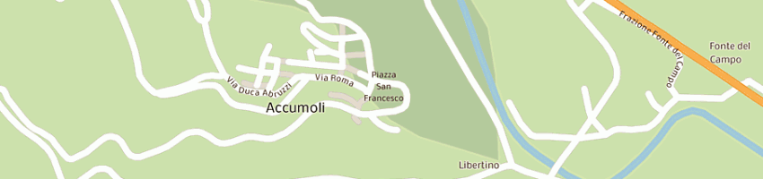 Mappa della impresa carabinieri a ACCUMOLI