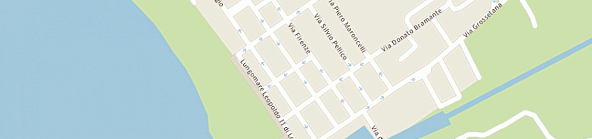 Mappa della impresa centro sociale anziani marina a GROSSETO