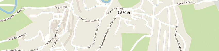 Mappa della impresa albergo ristorante cursula di giustini a CASCIA