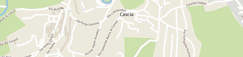 Mappa della impresa proietti roberto a CASCIA