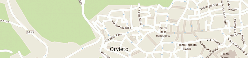 Mappa della impresa macelleria di orvieto di mocetti snc a ORVIETO
