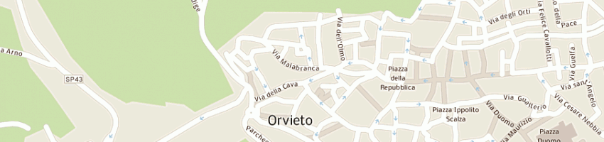 Mappa della impresa orciuolo tiziana a ORVIETO