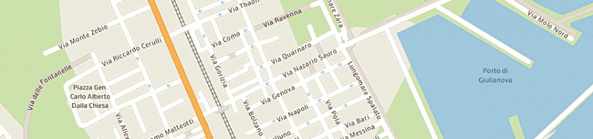 Mappa della impresa bar las vegas di di natale b a GIULIANOVA
