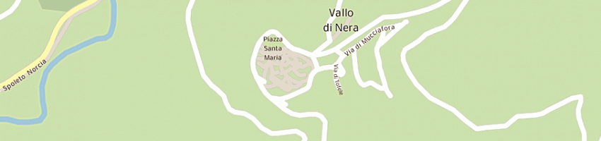 Mappa della impresa ristorante locanda di cacio re a VALLO DI NERA