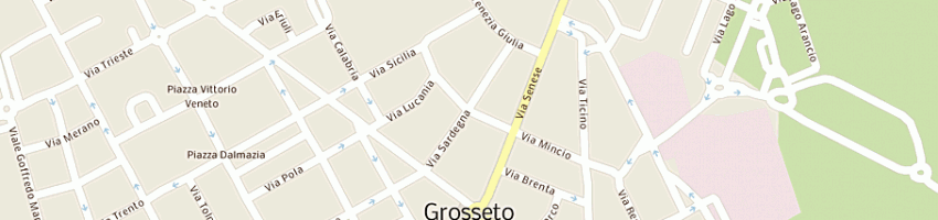 Mappa della impresa baggiani giuseppe a GROSSETO