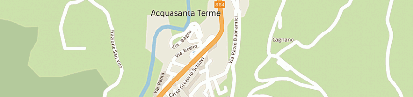 Mappa della impresa bar terme a ACQUASANTA TERME