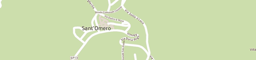 Mappa della impresa comune di sant'omero a SANT OMERO