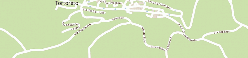 Mappa della impresa hotel ristorante la sirenetta a TORTORETO