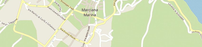 Mappa della impresa bottega della ceramica di solimeno ida a MARCIANA