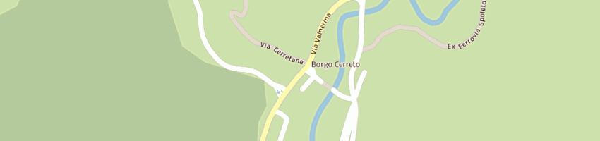 Mappa della impresa tecnostrade a CERRETO DI SPOLETO