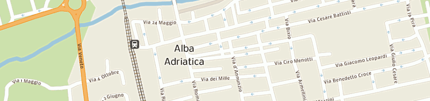 Mappa della impresa hotel president di reginelli maria a ALBA ADRIATICA