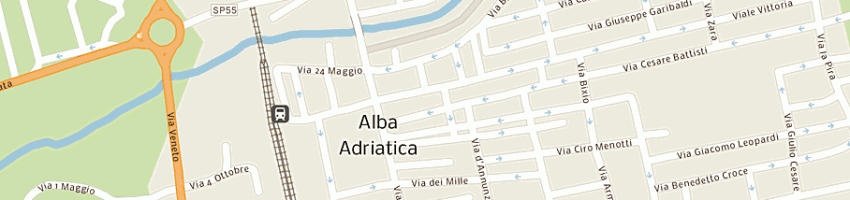 Mappa della impresa d'angelo a ALBA ADRIATICA