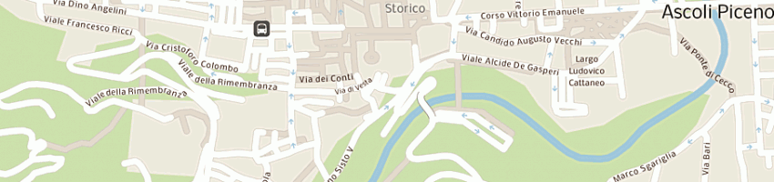 Mappa della impresa boccaccio ristorante pizzeria a ASCOLI PICENO