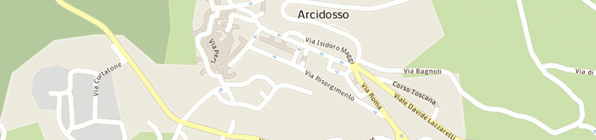 Mappa della impresa cioci riccardo a ARCIDOSSO