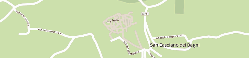 Mappa della impresa borgo del poggio srl a SAN CASCIANO DEI BAGNI