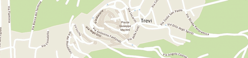 Mappa della impresa associazione pro trevi a TREVI