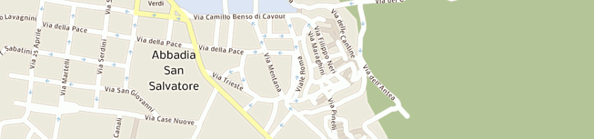 Mappa della impresa albergo ristorante italia snc a ABBADIA SAN SALVATORE