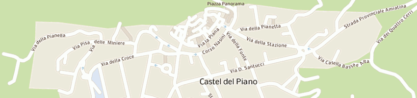 Mappa della impresa macelleria masaam di frasca' raffaele e c snc a CASTEL DEL PIANO