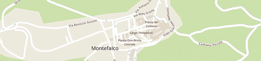 Mappa della impresa hotel degli affreschi a MONTEFALCO