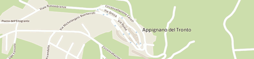 Mappa della impresa ristorante la villa a APPIGNANO DEL TRONTO